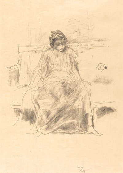 Udrapowana postać siedząca autorstwa James Abbott McNeill Whistler