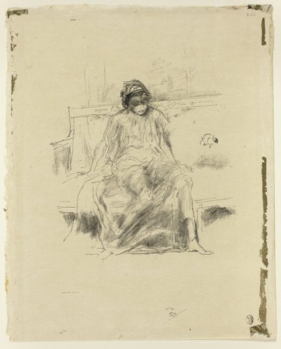 Udrapowana postać siedząca autorstwa James Abbott McNeill Whistler
