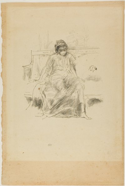 Udrapowana postać siedząca autorstwa James Abbott McNeill Whistler