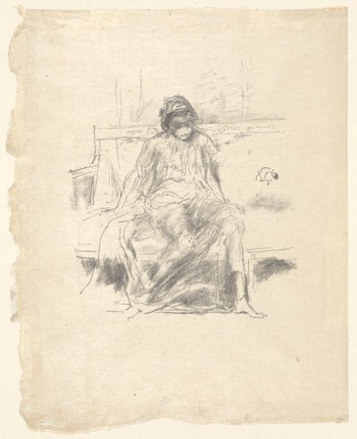 Udrapowana postać siedząca autorstwa James Abbott McNeill Whistler