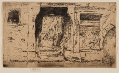 Sklep rybny, Wenecja autorstwa James Abbott McNeill Whistler