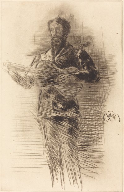 Gitarzysta autorstwa James Abbott McNeill Whistler