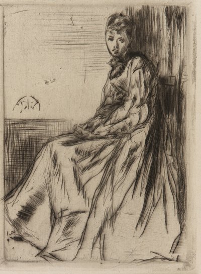 List (Maud, siedząca) autorstwa James Abbott McNeill Whistler