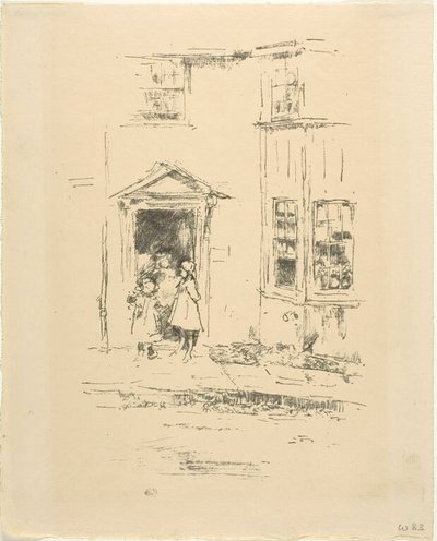 The Little Doorway, Lyme Regis autorstwa James McNeill Whistler