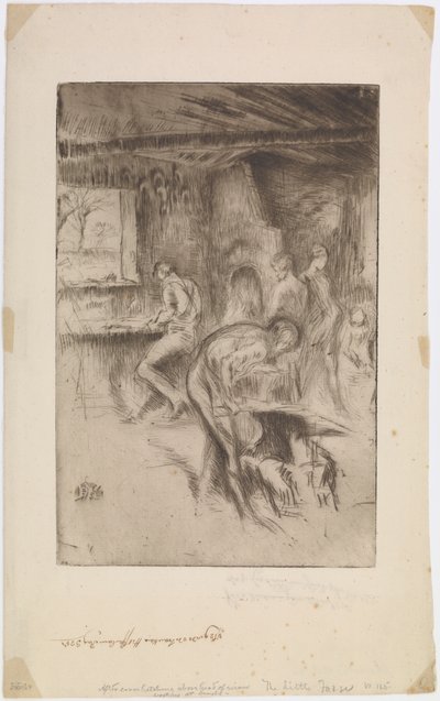 Mała Kuźnia, Liverpool autorstwa James Abbott McNeill Whistler