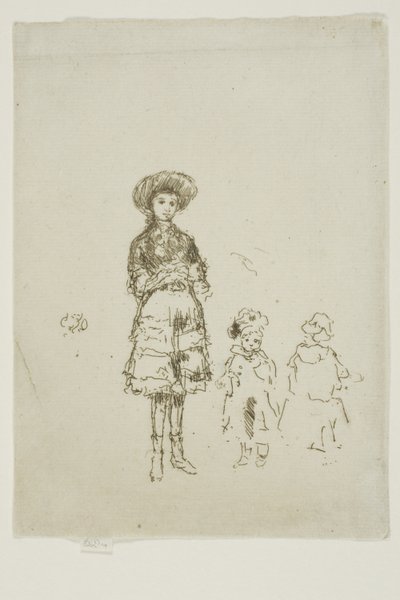 Mała Pielęgniarka, Grays Inn autorstwa James Abbott McNeill Whistler