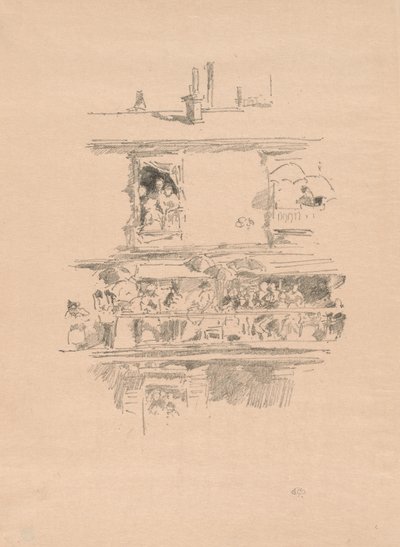 Długi balkon autorstwa James McNeill Whistler