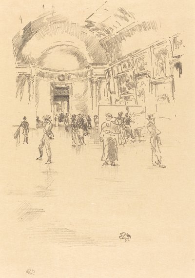 Długa Galeria, Luwr autorstwa James Abbott McNeill Whistler