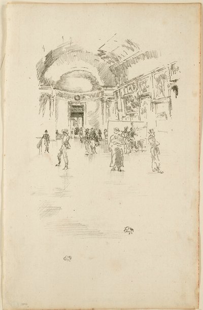 Długa Galeria, Luwr autorstwa James Abbott McNeill Whistler