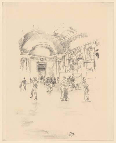 Długa Galeria, Luwr autorstwa James Abbott McNeill Whistler