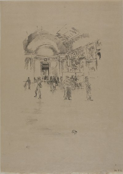 Długa Galeria, Luwr autorstwa James Abbott McNeill Whistler