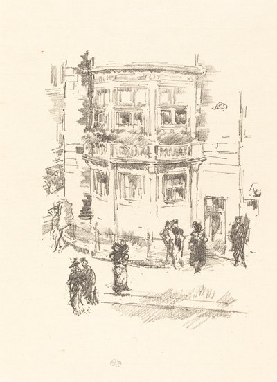 Okno Menedżera, Teatr Gaiety autorstwa James Abbott McNeill Whistler