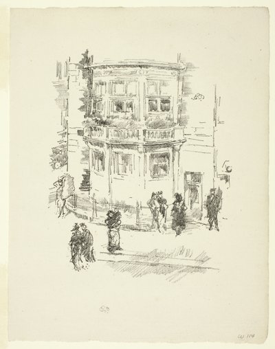 Okno kierownika, Gaiety Theatre autorstwa James McNeill Whistler