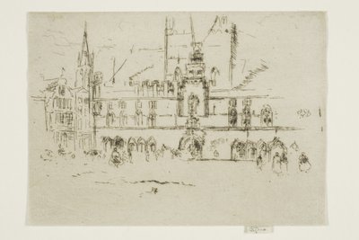 Rynek, Brugia autorstwa James Abbott McNeill Whistler