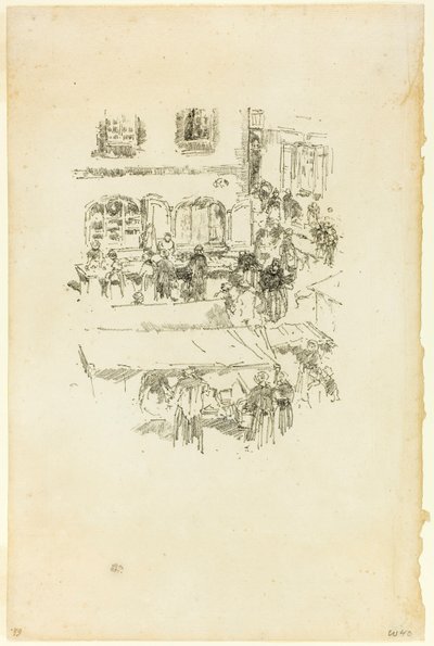 Rynek, Vitre autorstwa James McNeill Whistler