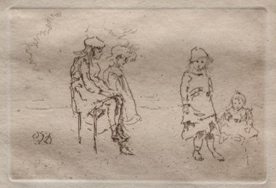 Dzieci z opryszczką autorstwa James McNeill Whistler
