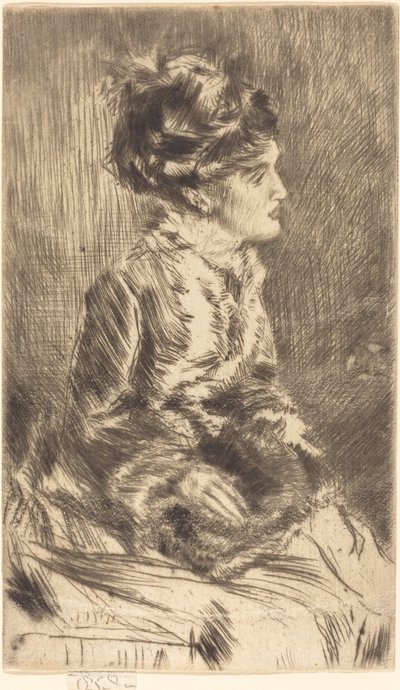 mufka autorstwa James Abbott McNeill Whistler