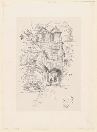 Dom kapłana, Rouen autorstwa James McNeill Whistler