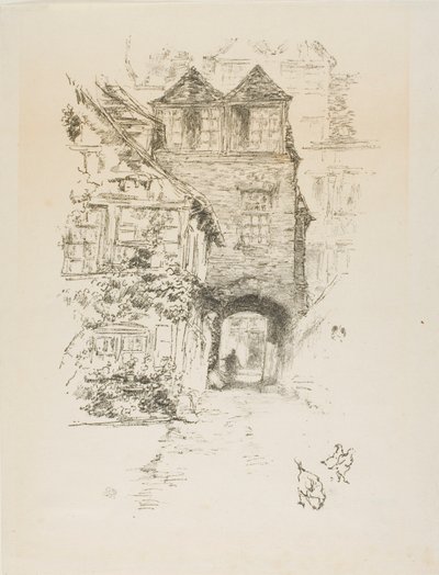 Dom kapłana, Rouen autorstwa James McNeill Whistler