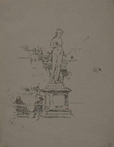 Statua, Ogrody Luksemburskie autorstwa James Abbott McNeill Whistler