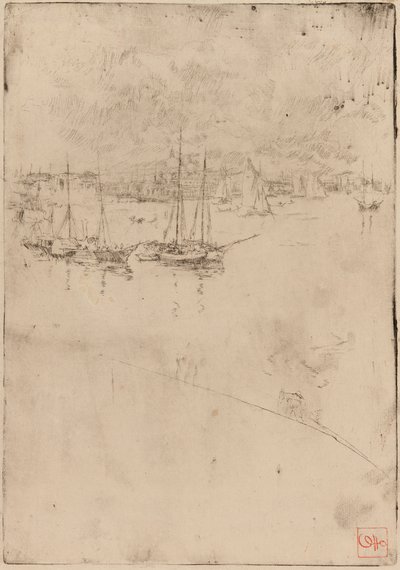 Parowiec, Wenecja autorstwa James Abbott McNeill Whistler