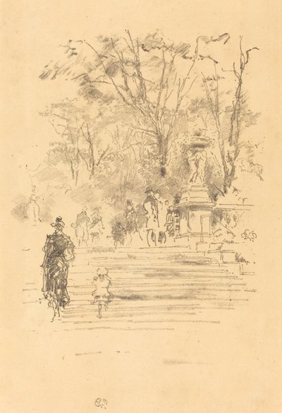 Schody, Luksemburg autorstwa James Abbott McNeill Whistler