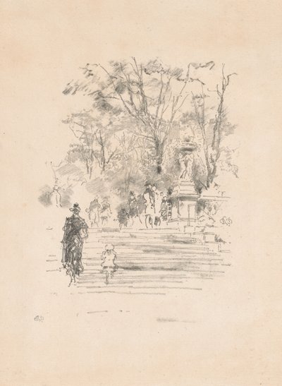 Schody, Luksemburg autorstwa James Abbott McNeill Whistler