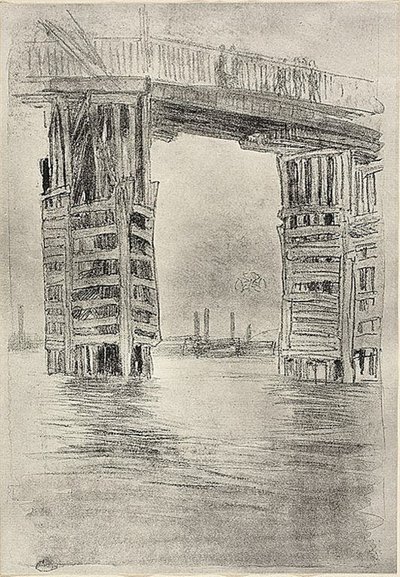 Wysoki most autorstwa James Abbott McNeill Whistler