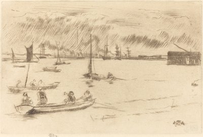 Tamiza w kierunku Erith autorstwa James Abbott McNeill Whistler