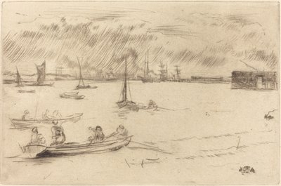 Tamiza w kierunku Erith autorstwa James Abbott McNeill Whistler