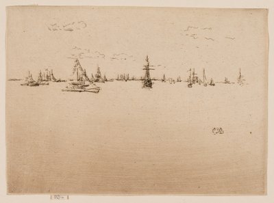 Statek z wieżyczką autorstwa James Abbott McNeill Whistler