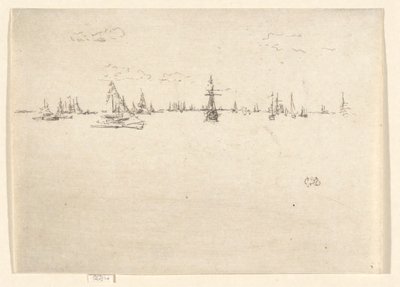 Statek z wieżyczką z zestawu jubileuszowego autorstwa James Abbott McNeill Whistler