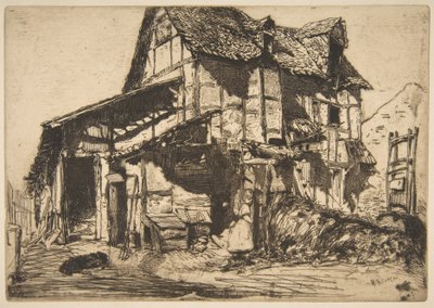 Niebezpieczna kamienica czynszowa (Stare gospodarstwo) autorstwa James McNeill Whistler