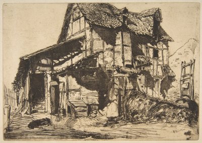 Niebezpieczna kamienica czynszowa (Stare gospodarstwo) autorstwa James McNeill Whistler
