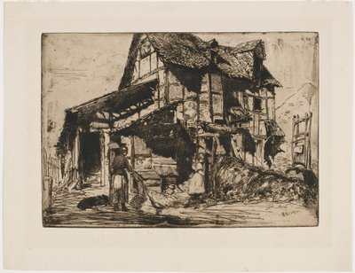 Niebezpieczna Kamienica. Jedna z dwunastu rycin z natury. (zestaw francuski) autorstwa James Abbott McNeill Whistler
