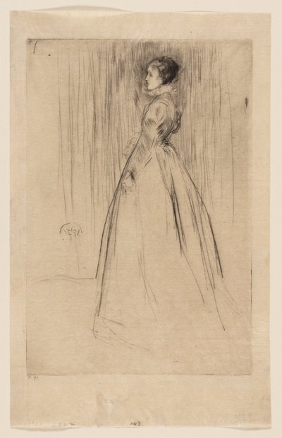 Aksamitna sukienka (pani Leyland) autorstwa James McNeill Whistler