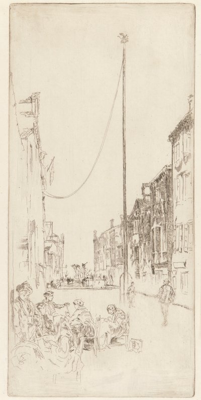 Maszt wenecki autorstwa James Abbott McNeill Whistler