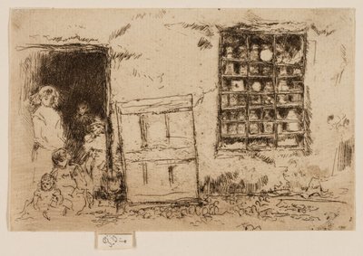 Wiejski sklep ze słodyczami autorstwa James Abbott McNeill Whistler