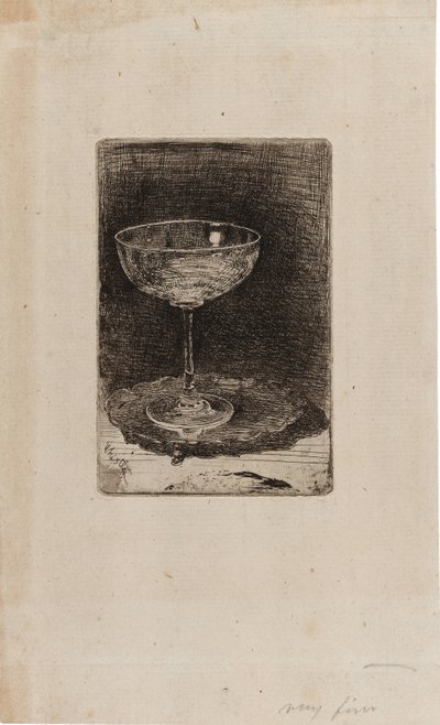 Kieliszek do wina autorstwa James Abbott McNeill Whistler
