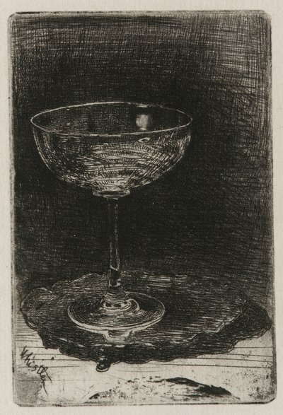 Kieliszek do wina autorstwa James Abbott McNeill Whistler