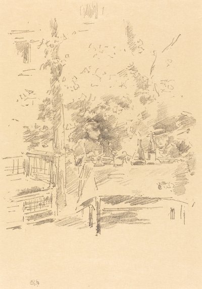 Jeden na jednego w ogrodzie autorstwa James Abbott McNeill Whistler