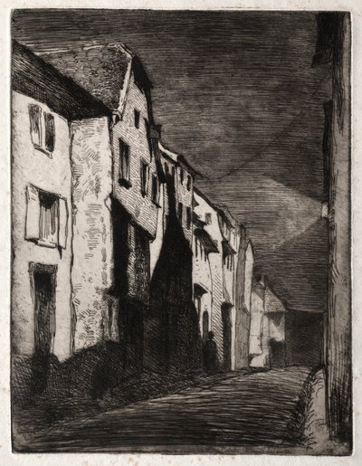 Dwanaście akwafort z natury:  Ulica w Saverne autorstwa James McNeill Whistler