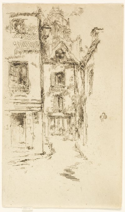 Pod katedrą, Blois autorstwa James Abbott McNeill Whistler