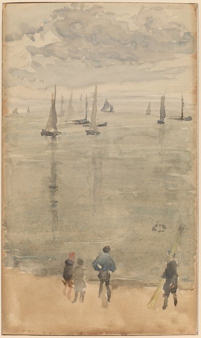Violet [Notatka?]...Powrót łodzi rybackich autorstwa James Abbott McNeill Whistler
