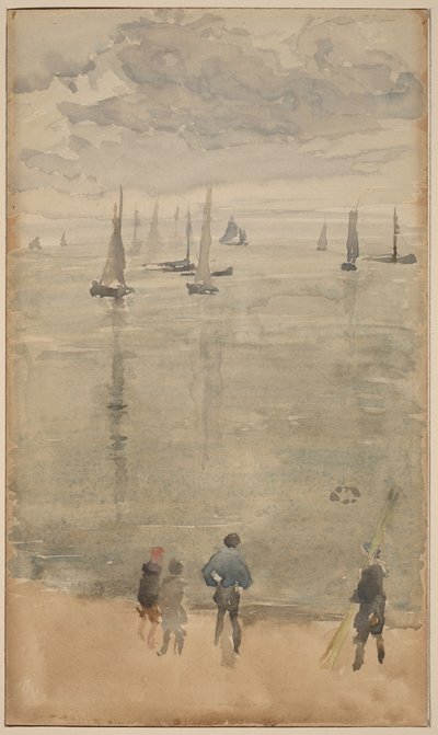 Fiolet [notatka?]... Powrót łodzi rybackich autorstwa James McNeill Whistler