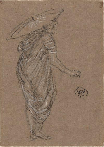 Kobieta z parasolem autorstwa James Abbott McNeill Whistler