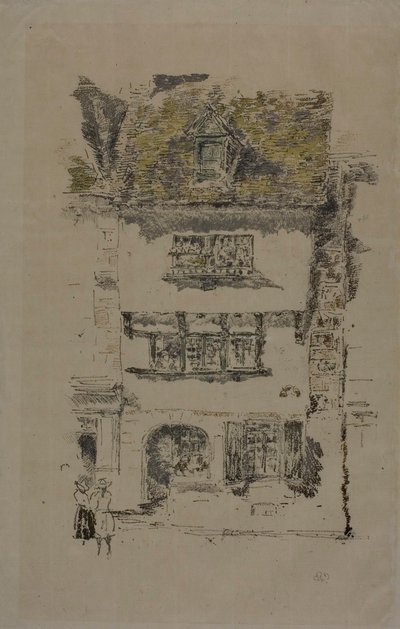Żółty Dom, Lannion autorstwa James McNeill Whistler