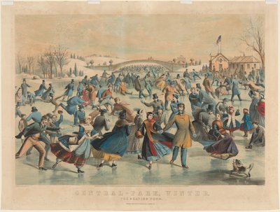 Central Park, Zima: Staw Łyżwiarski autorstwa James Merritt Ives