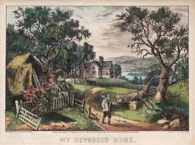 Mój dom chłopięcy, 1872. autorstwa James Merritt Ives