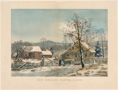 Scena zimowa Nowej Anglii autorstwa James Merritt Ives